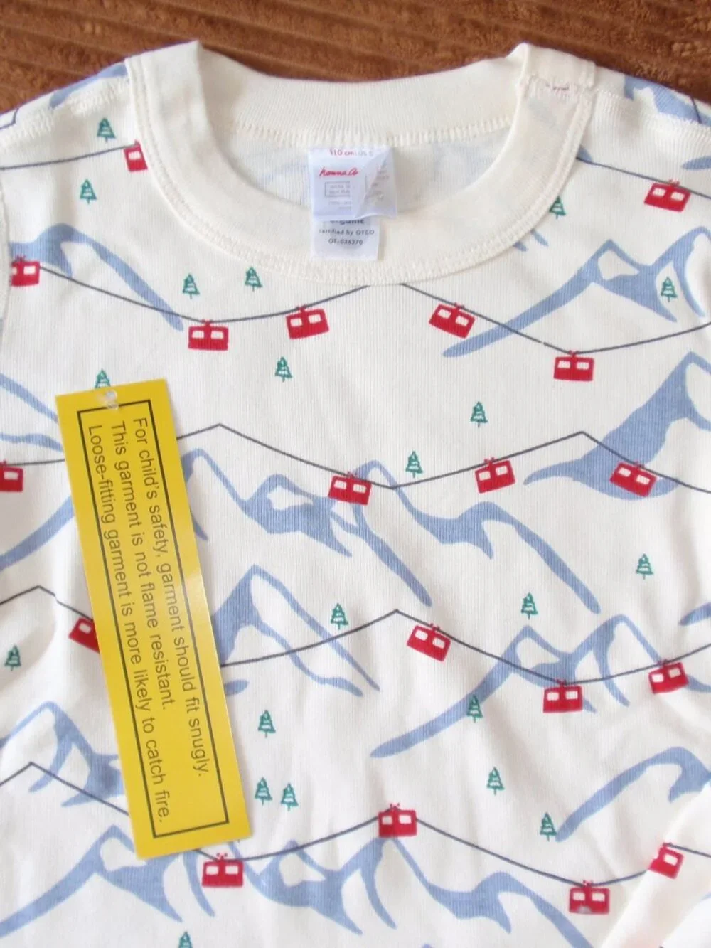 NWT Hanna Andersson Ski Slopes Holiday Winter Long Sleeve Pajamas Sz 110 5 6